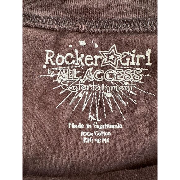 Y2k Rocker Girl Black and Pink Taurus Zodiac Sign Horoscope T Shirt Juniors XL - Picture 3 of 6